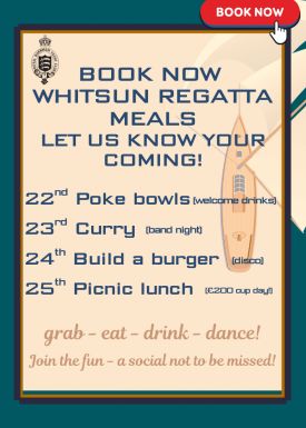 2026 whitsun regatta poster
